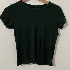 Brandy Melville Dark Green Baby Tee